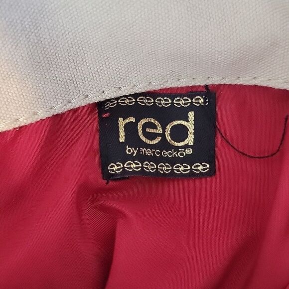 Marc Ecko Cut And Sew "Red" Shoulder Bag With Skull Graphics - Picture 8 of 12